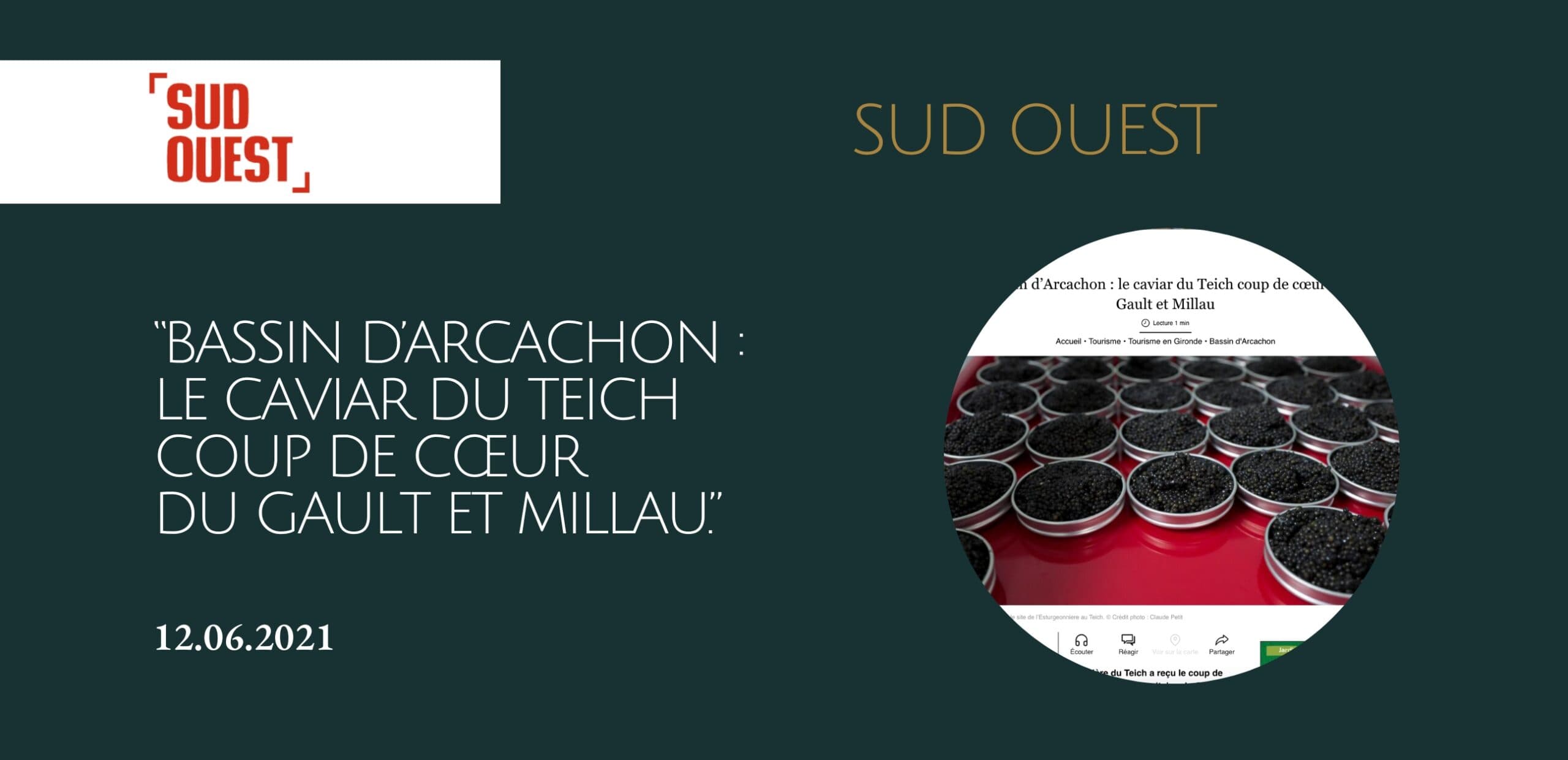 Bassin d’Arcachon : le caviar du Teich coup de cœur du Gault et Millau.