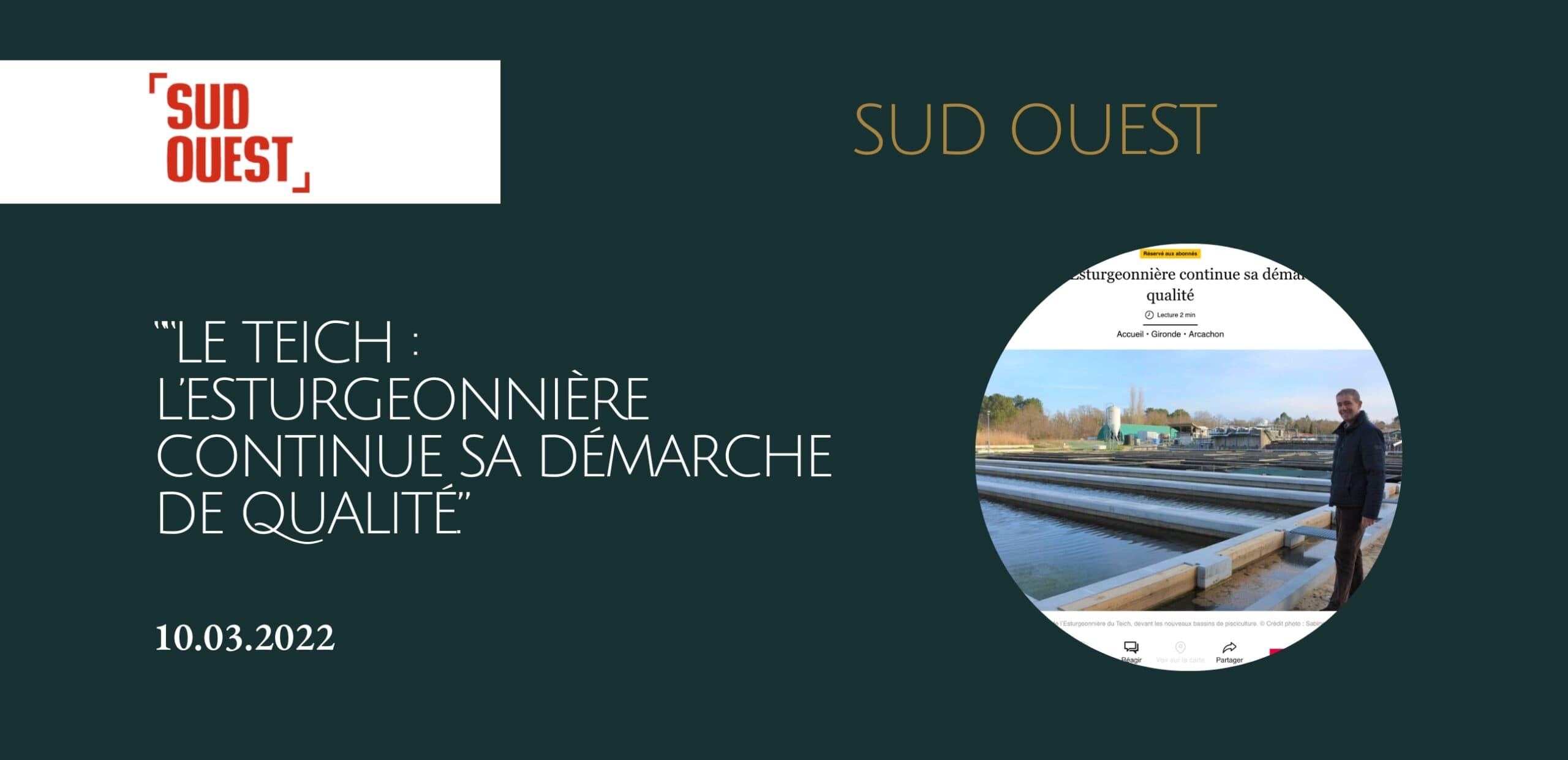 Le Teich : l’Esturgeonnière continue sa démarche de qualité.