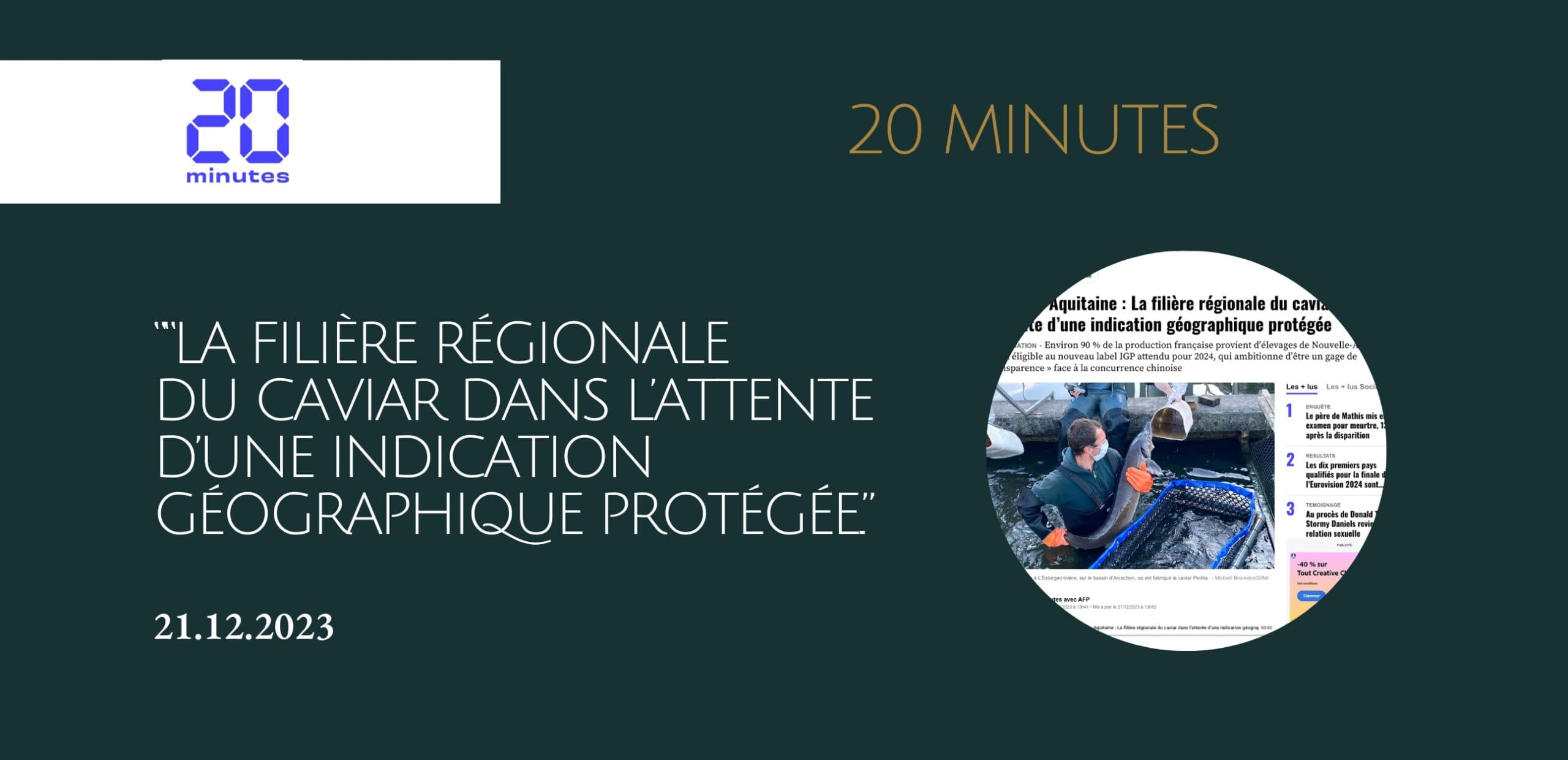 Nouvelle-Aquitaine : La filière régionale du caviar dans l’attente d’une indication géographique protégée.