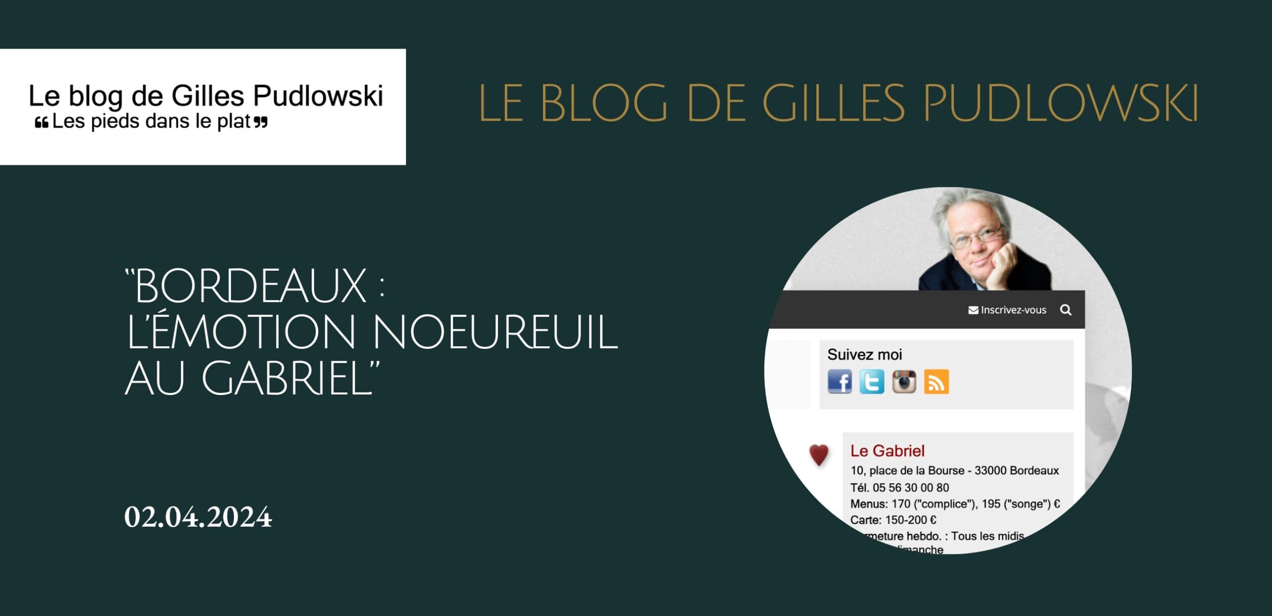 Bordeaux : l'émotion Noeureuil au Gabriel.